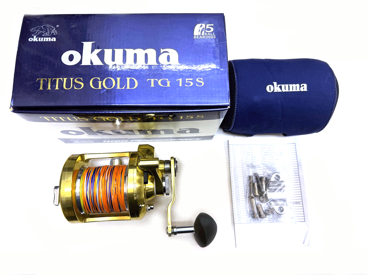 釣具】美品 OKUMA TITUS TG 15 Ⅱ オクマ 20キロ前後青物回遊魚