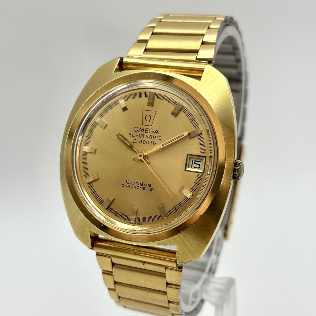 美品 OMEGA オメガ Seamaster Electronic f300Hz Chronometer 