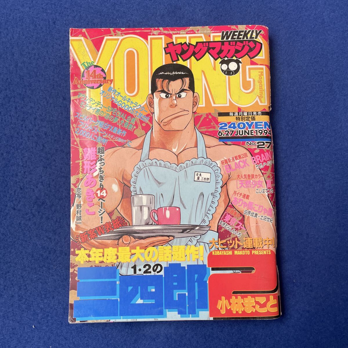 ヤングマガジン 1994年3月28日 14号 雛形明子(現あきこ16歳当時) 表紙