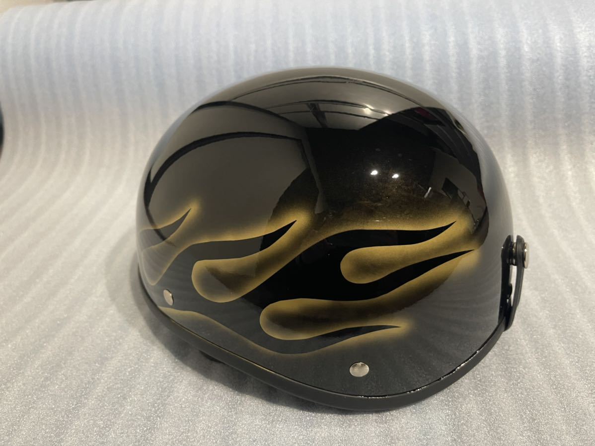 ダックテール 半キャップ アメリカンバイク スティード ハーレー タンク 新品】【TT&CO】装飾 ダックテール ヘルメット ブラック/バイク/用品