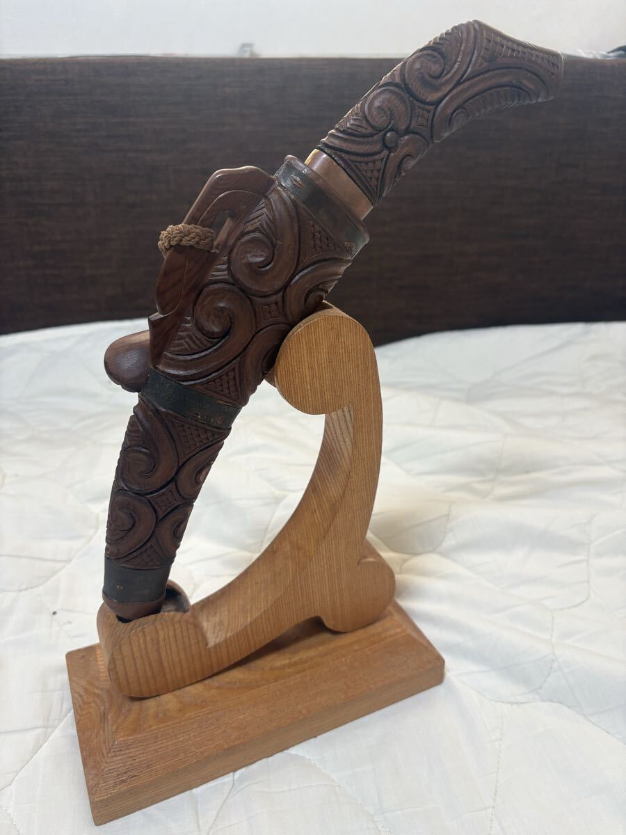 中古】北海道 アイヌマキリ（713）ナイフ 小刀 古道具 短刀 木彫