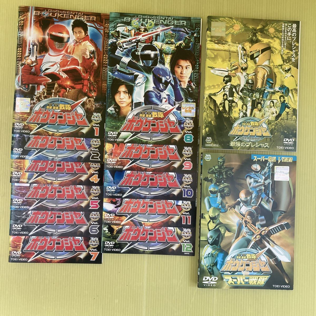 中古】轟轟戦隊ボウケンジャーDVD 全12巻 全話 レンタル版 ☆即決☆の 