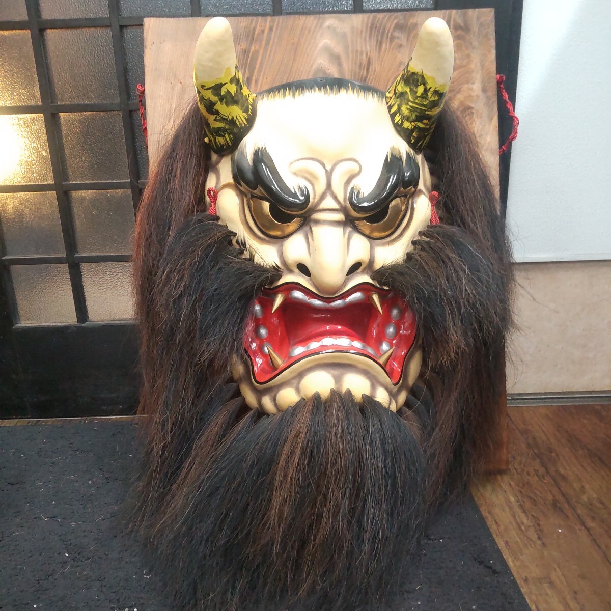 伝統芸能 石見神楽 神楽面 演目 八幡 塵輪 般若 岩本竹山氏作 縁起物