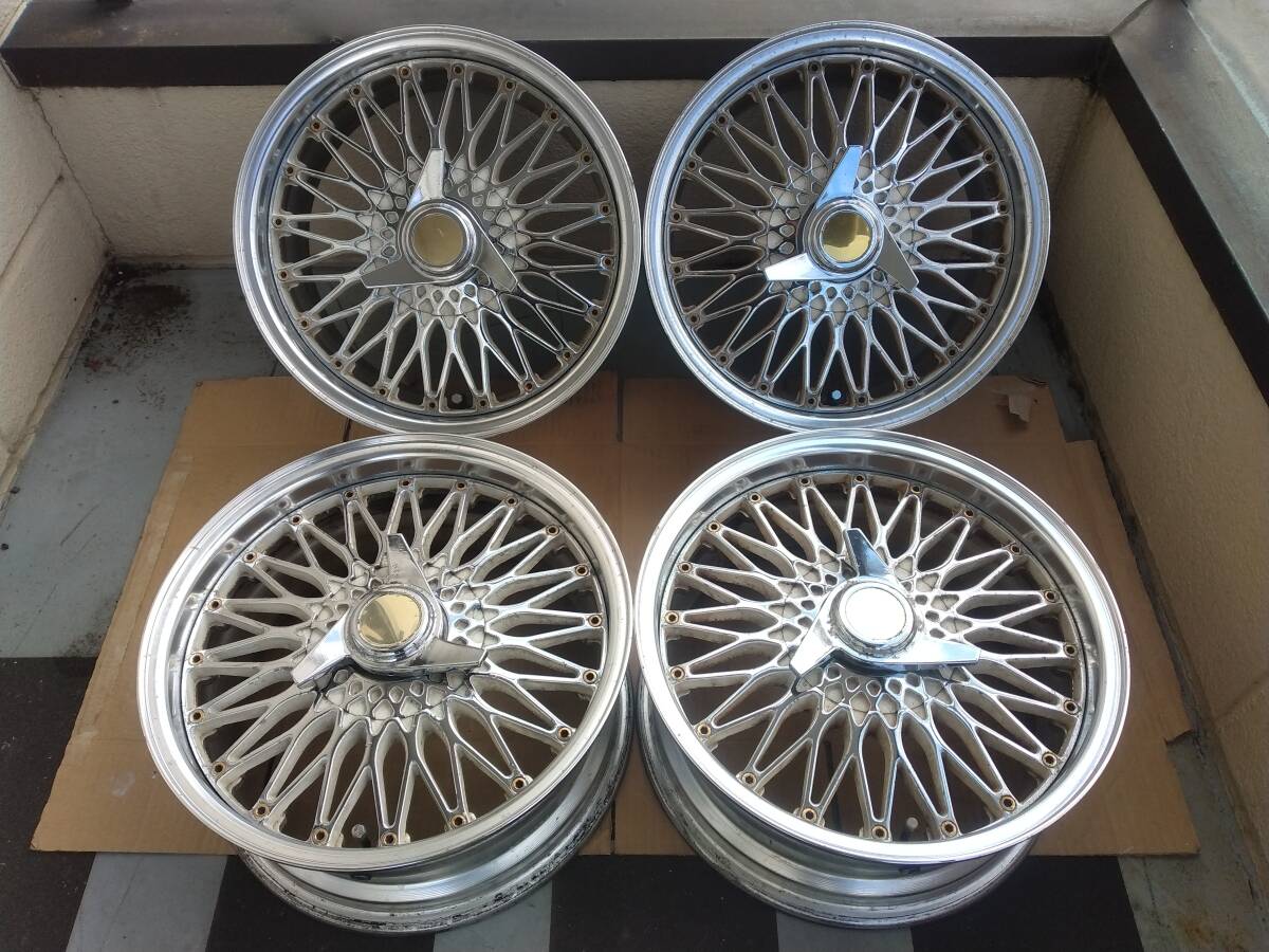 中古】絶版 当時物 タケチ Racing Hart 7G7 レーシングハート 15×6.5J 