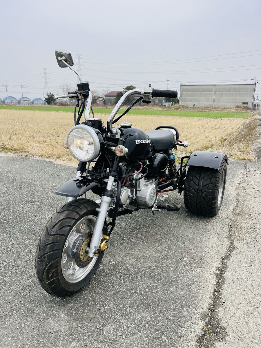 傷や汚れあり】1円スタート 中華モンキートライク125cc ミニカー登録