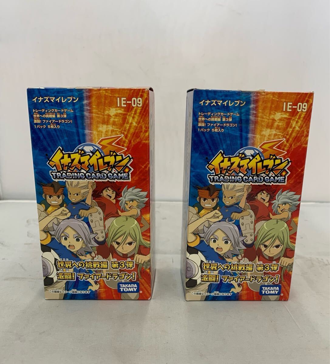 新品】未開封□イナズマイレブンTCG BOX(24パック入)＋25パック 合計49