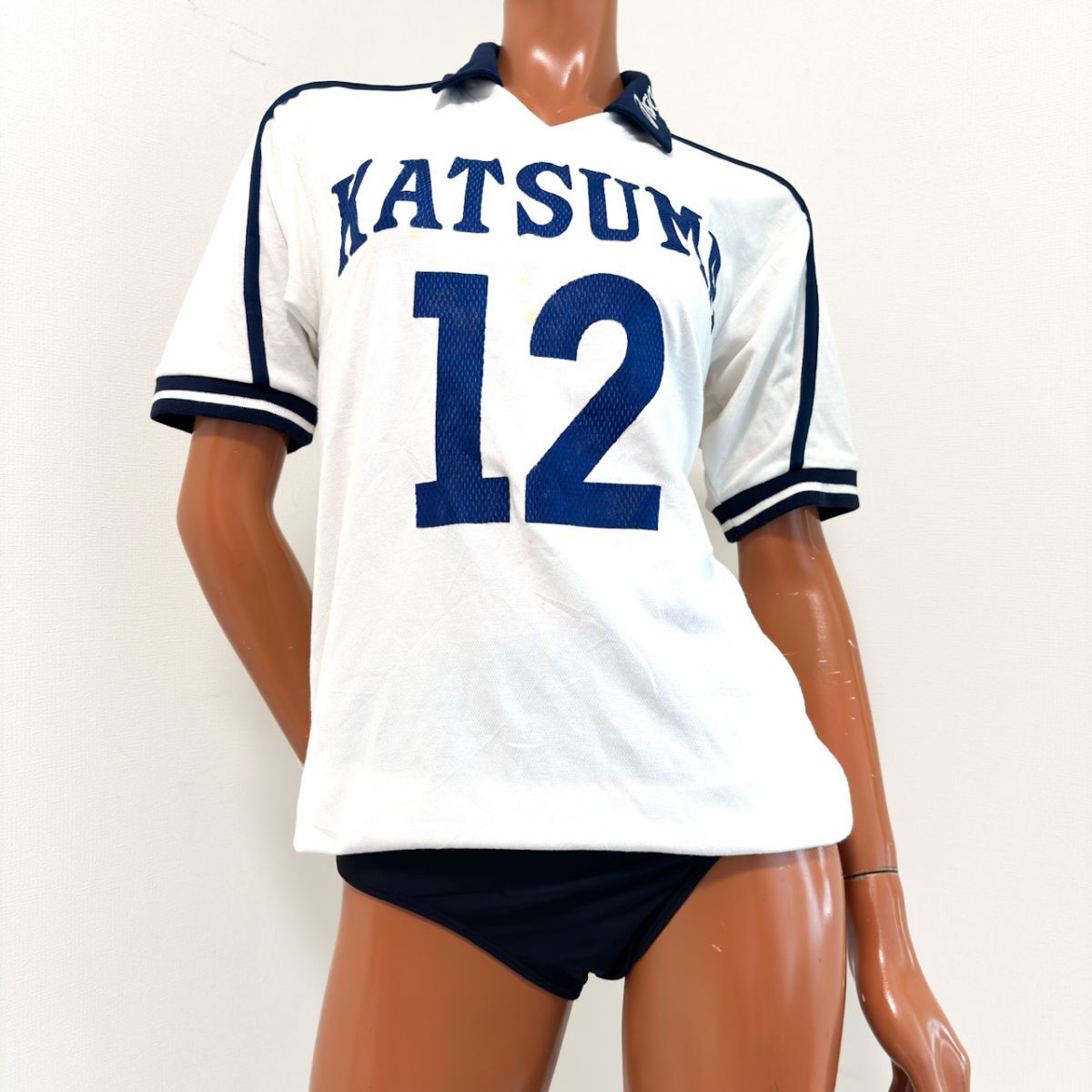 中古】28アシックス女子バレーボールユニフォームトップスL+ブルマL