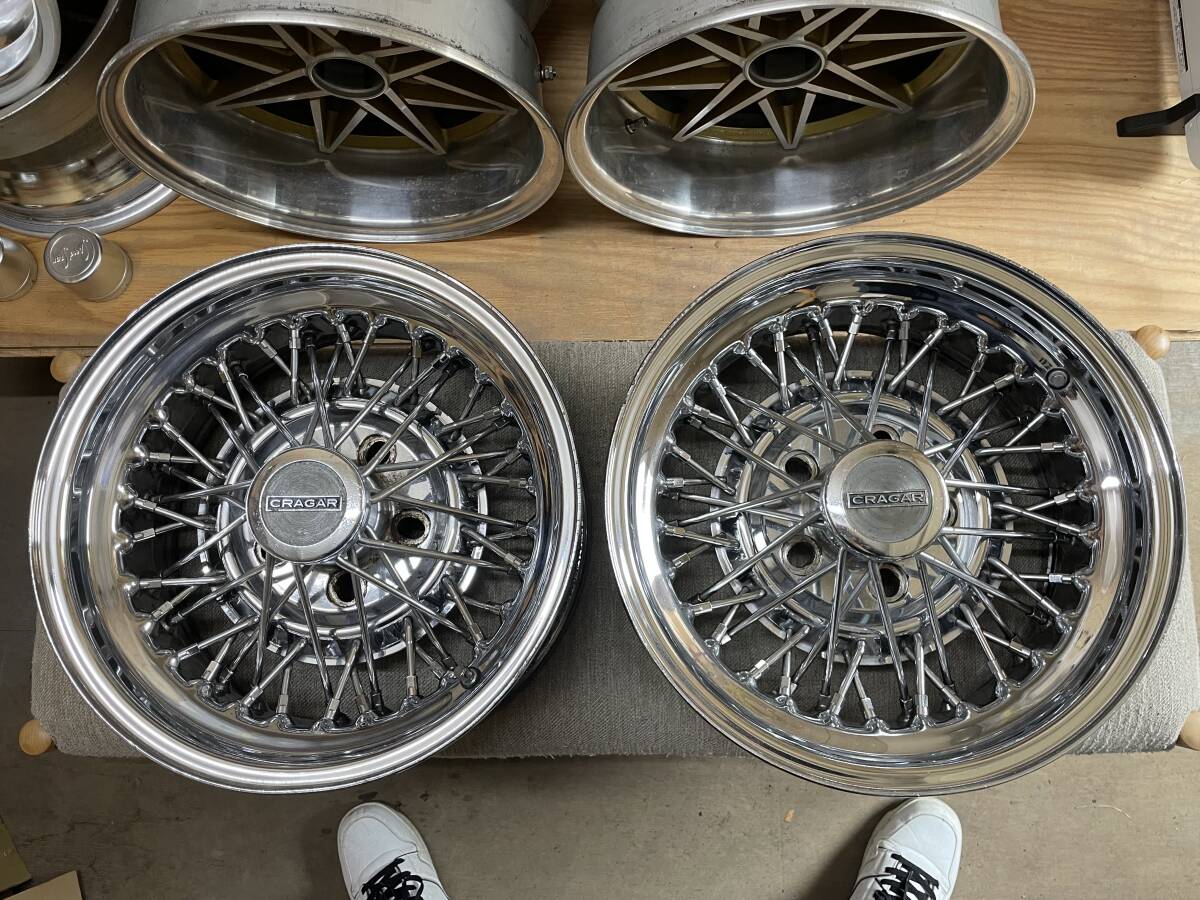 中古】ワイヤーホイール フォルテクス モナーク 5穴 15インチ 検 旧車