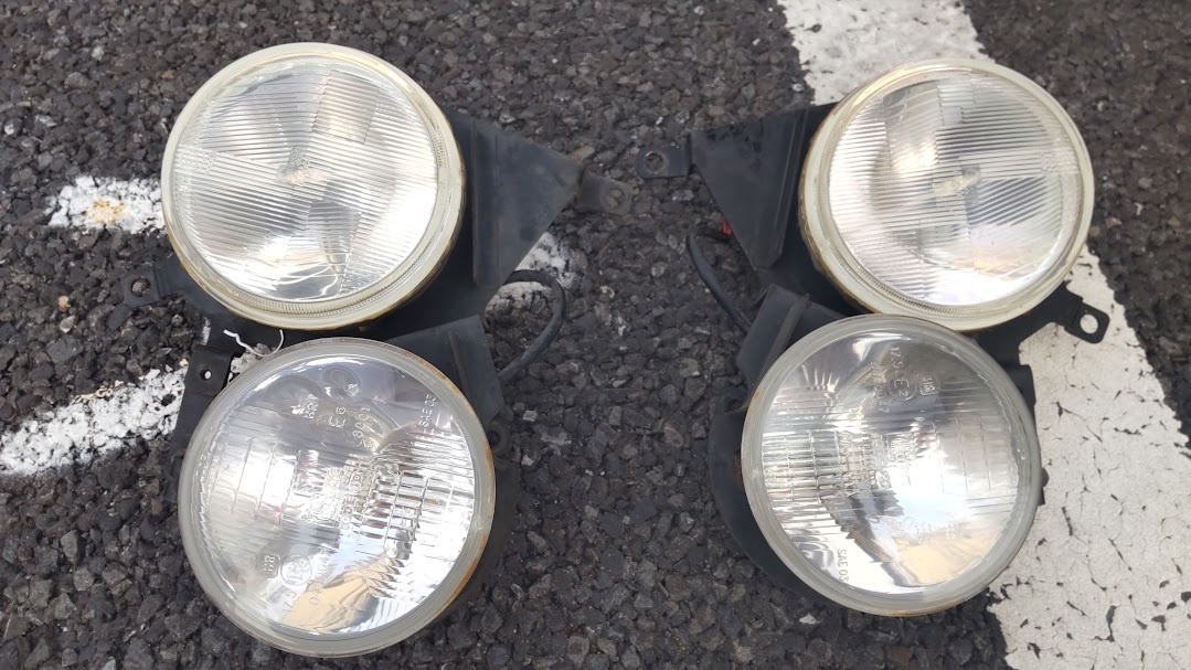 新品 2つ セット VW 空冷 ビートル レーシング ヘッドライト グリル