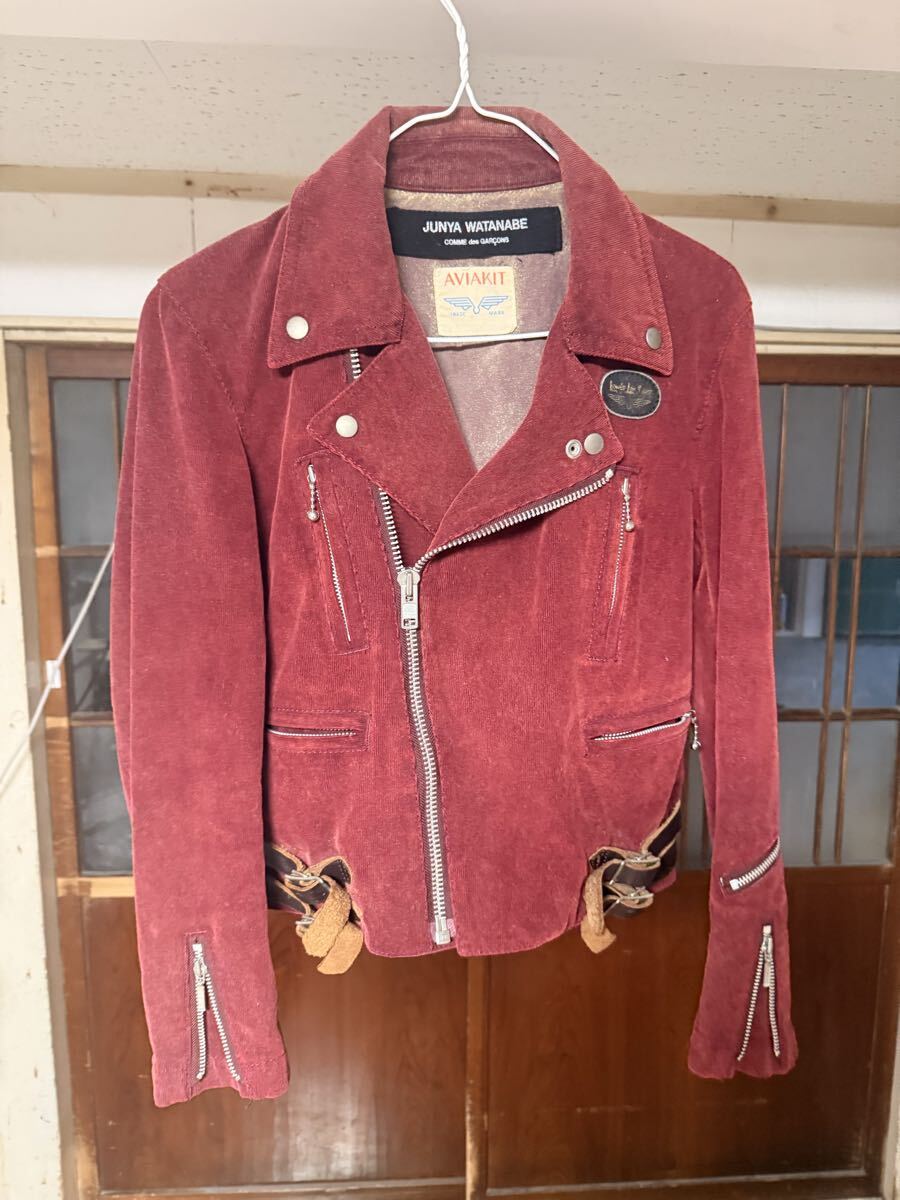 コムデギャルソン ジュンヤワタナベマンピンク× ルイスレザー ライダース JUNYA WATANABE MAN COMME des GARCONS Lewis Leathers ジュンヤ