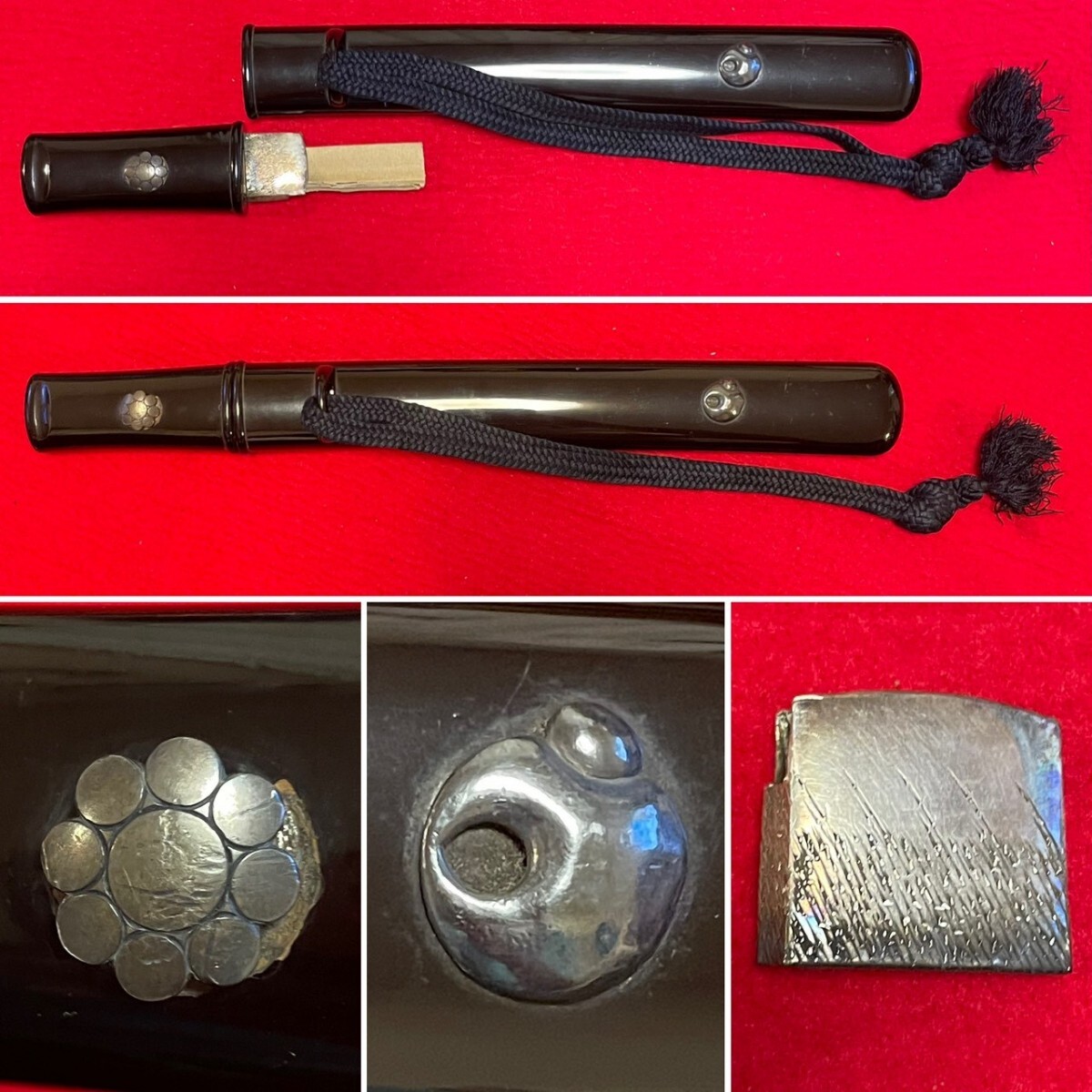 やや傷や汚れあり】鉄刀 拵付き 兜割り 十手 名和弓雄 古武術 骨董品