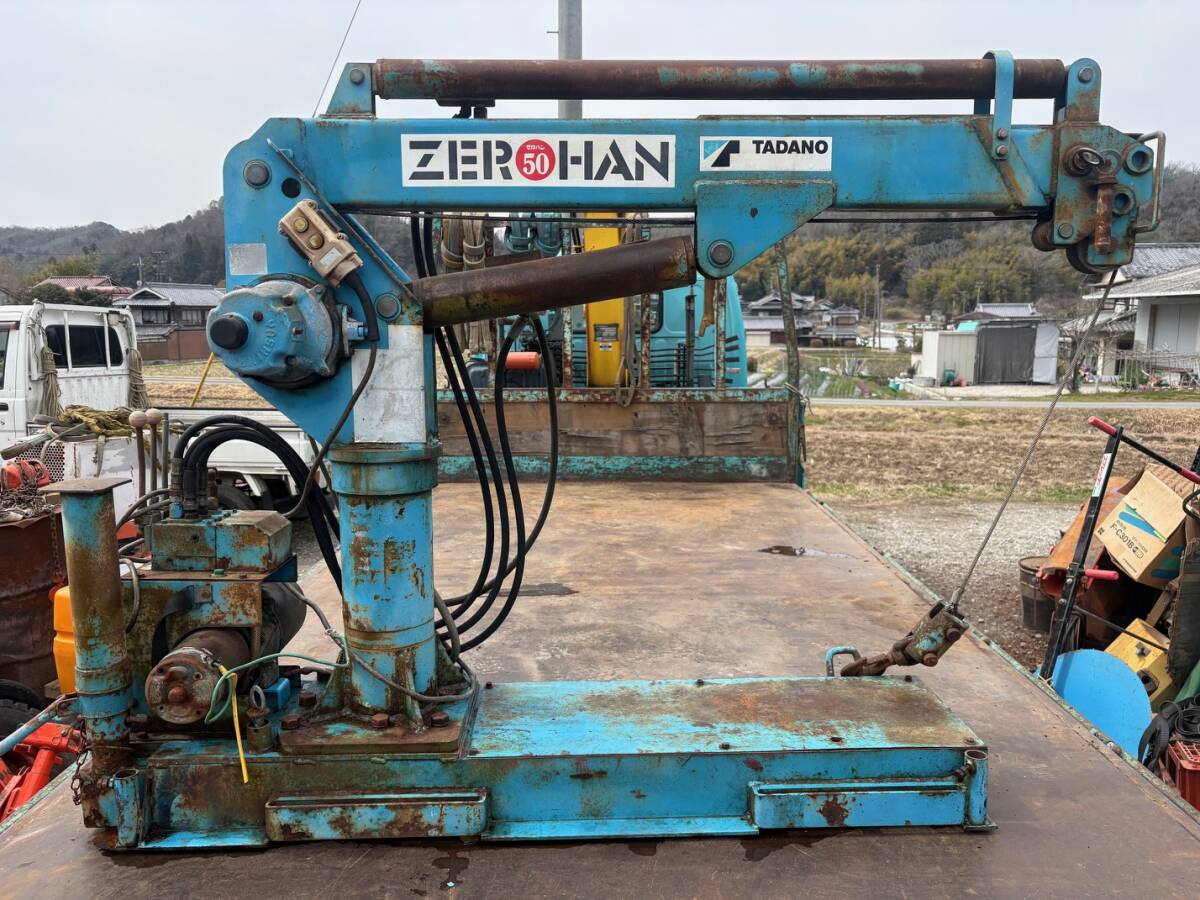 中古】カニクレーン TADANO TM-15Z-1-01 3段式・造園・重機・最大1.5