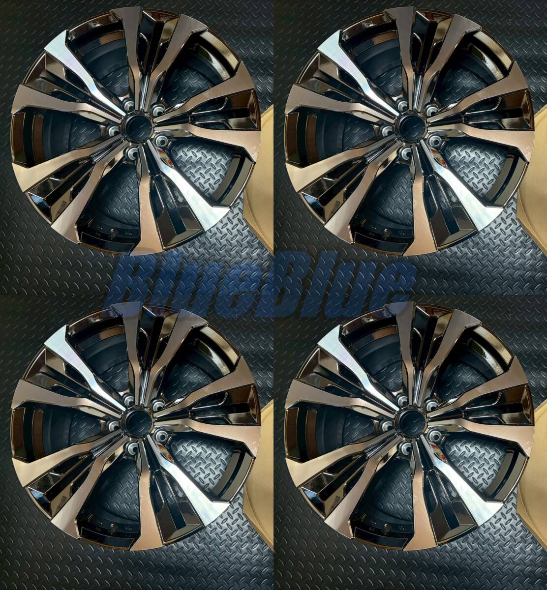 AVS モデルT6 9j+22 ブライトクローム 2本 GTRサイズ 114.3 advan