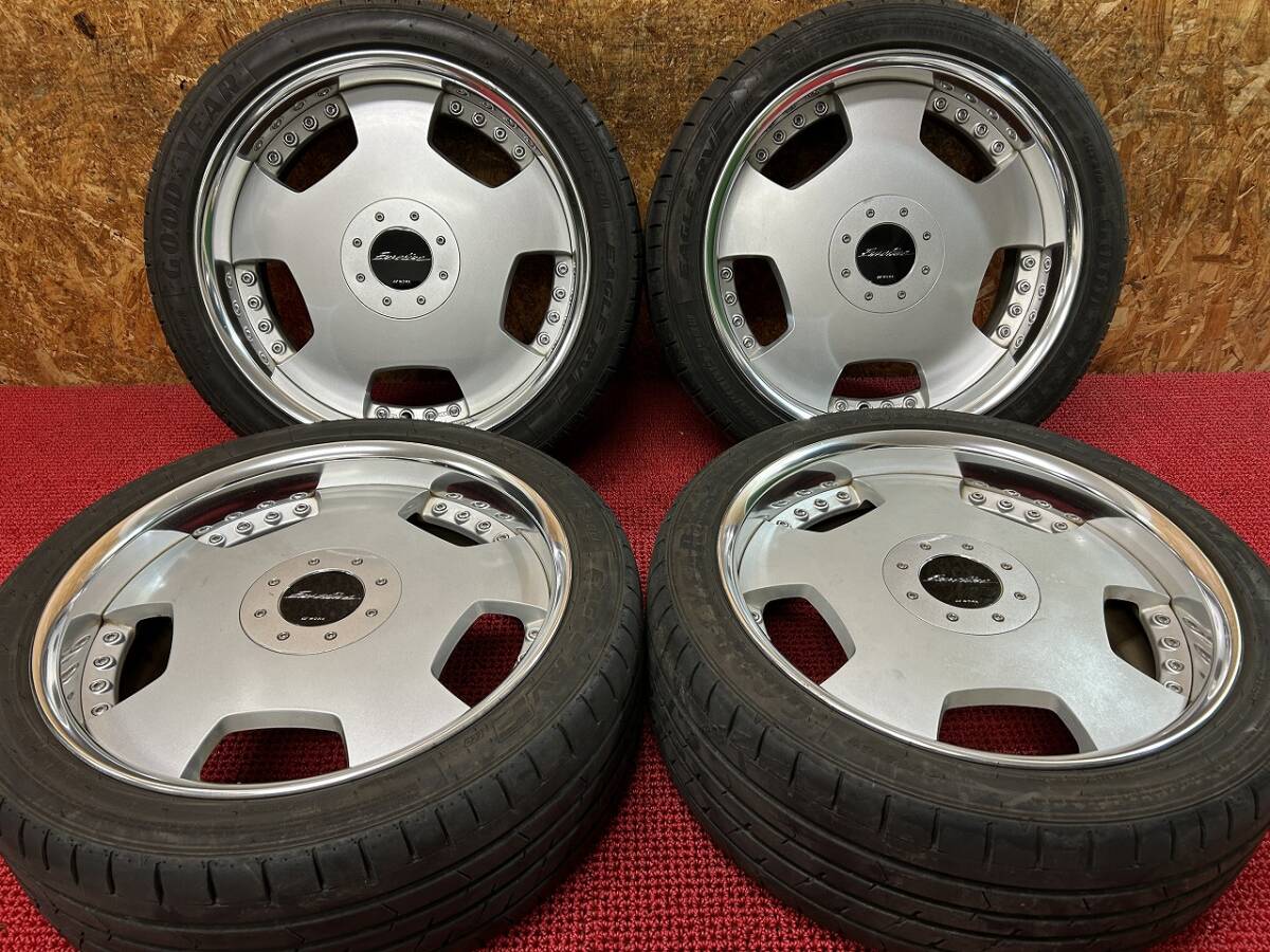 美品 WORK ユーロライン IS 19インチ 8.5J/9.5J +18 5H 114.3 ビッグ 美品 WORK ユーロライン IS 19インチ 8.5J/9.5J +18 5H 114.3 ビッグ