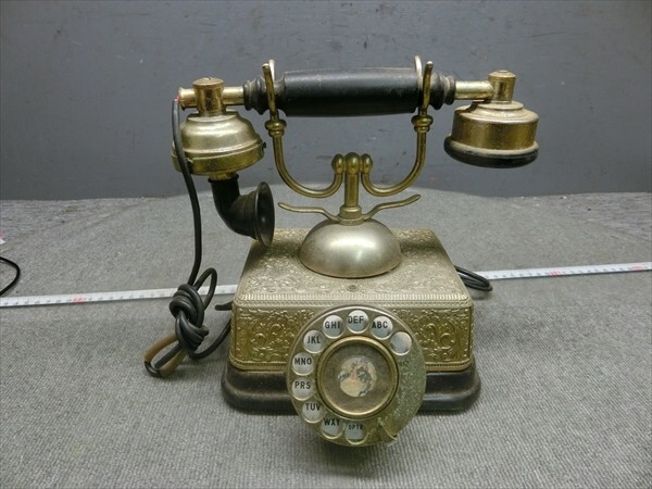 美品 アンティーク ダイヤル式電話器 ◎シモール NA500-A2-M◎ 昭和