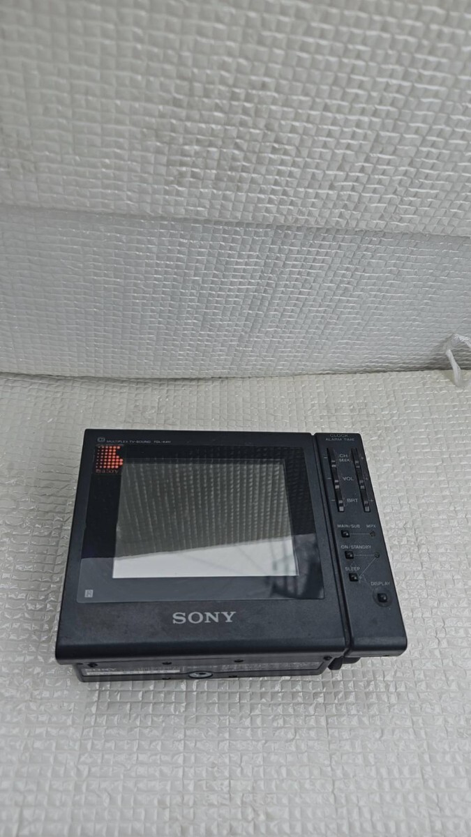 中古】【ジャンク】 昭和レトロ 木調カラーテレビ ブラウン管テレビ
