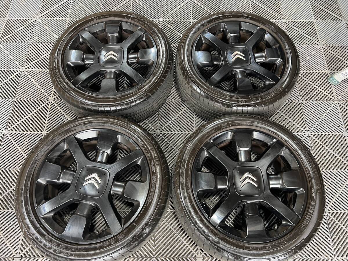 7952】シトロエン DS4 純正 19インチ 8J ＋29 PCD108 ホイール4本の 