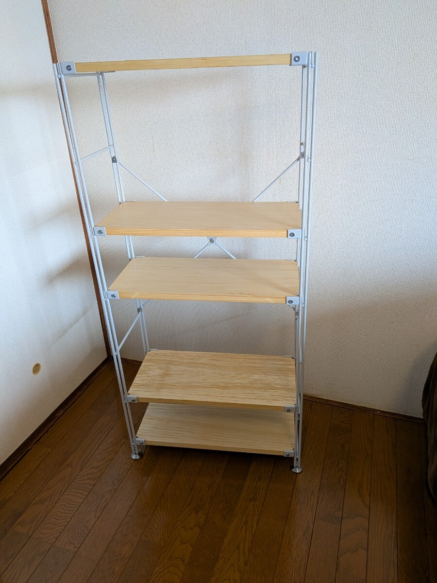 無印良品 スチールユニットシェルフ 大 グレー 高さ175.5cm 幅86