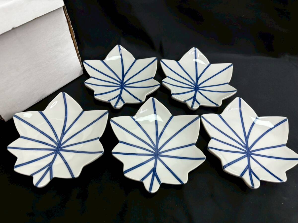 魯山人写し 織部蟹絵皿 土田育弘 隆月窯 和食器 五客揃