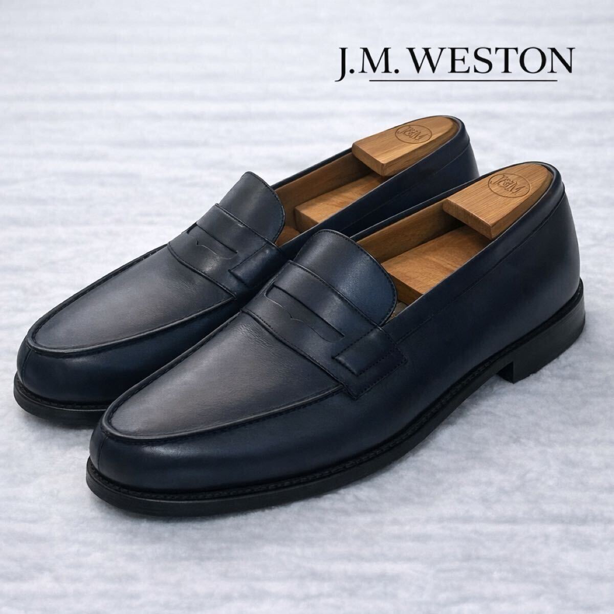 送料込 J.M.Weston ウエストン 641 ゴルフ 7D ブラウン スエード 茶 JM 