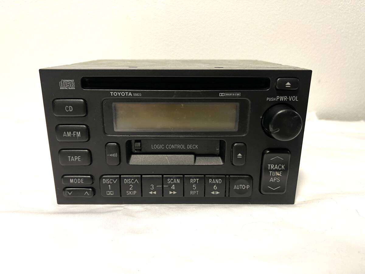 やや傷や汚れあり】GX61 純正オーディオデッキ カセットデッキ GX71