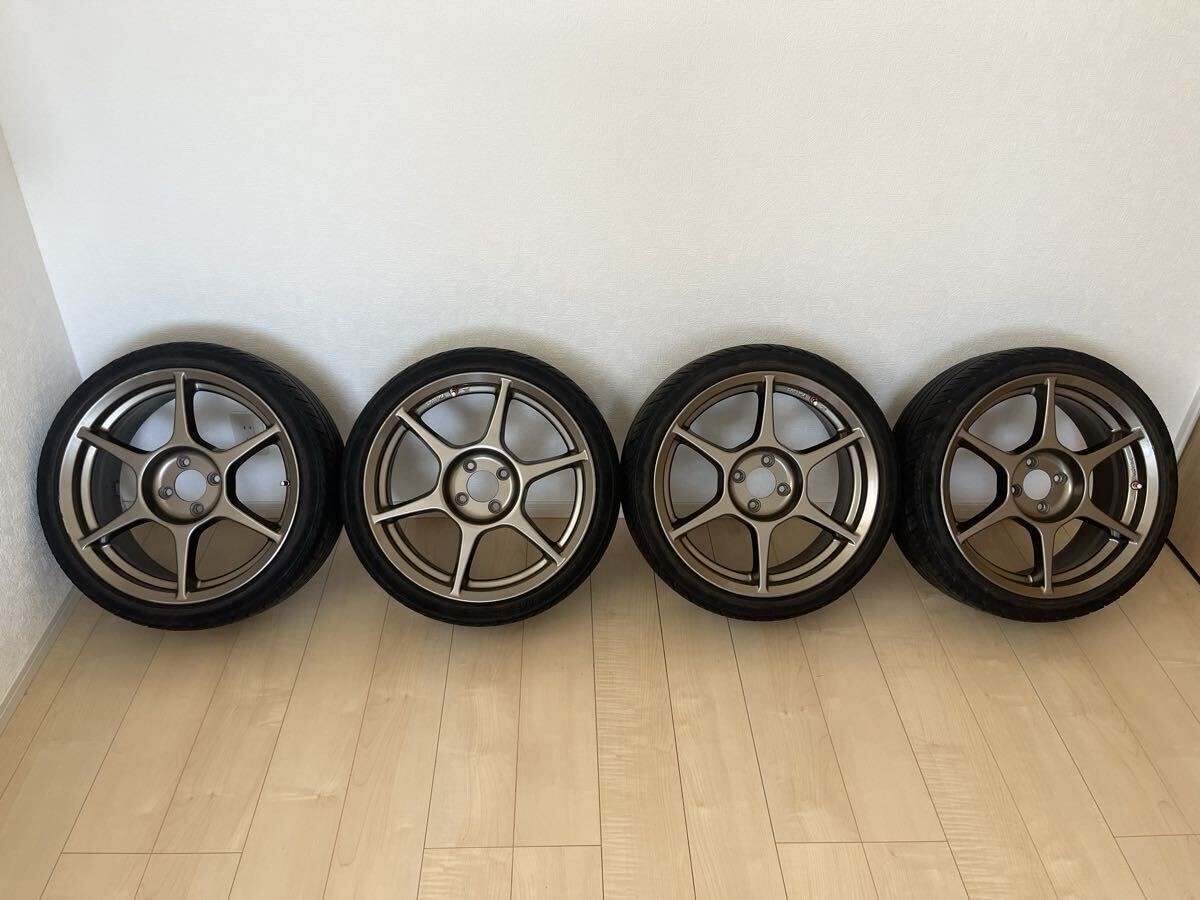 美品！KYOWAレーシング 17インチ 7J+40 100 4H SSR メッシュ風