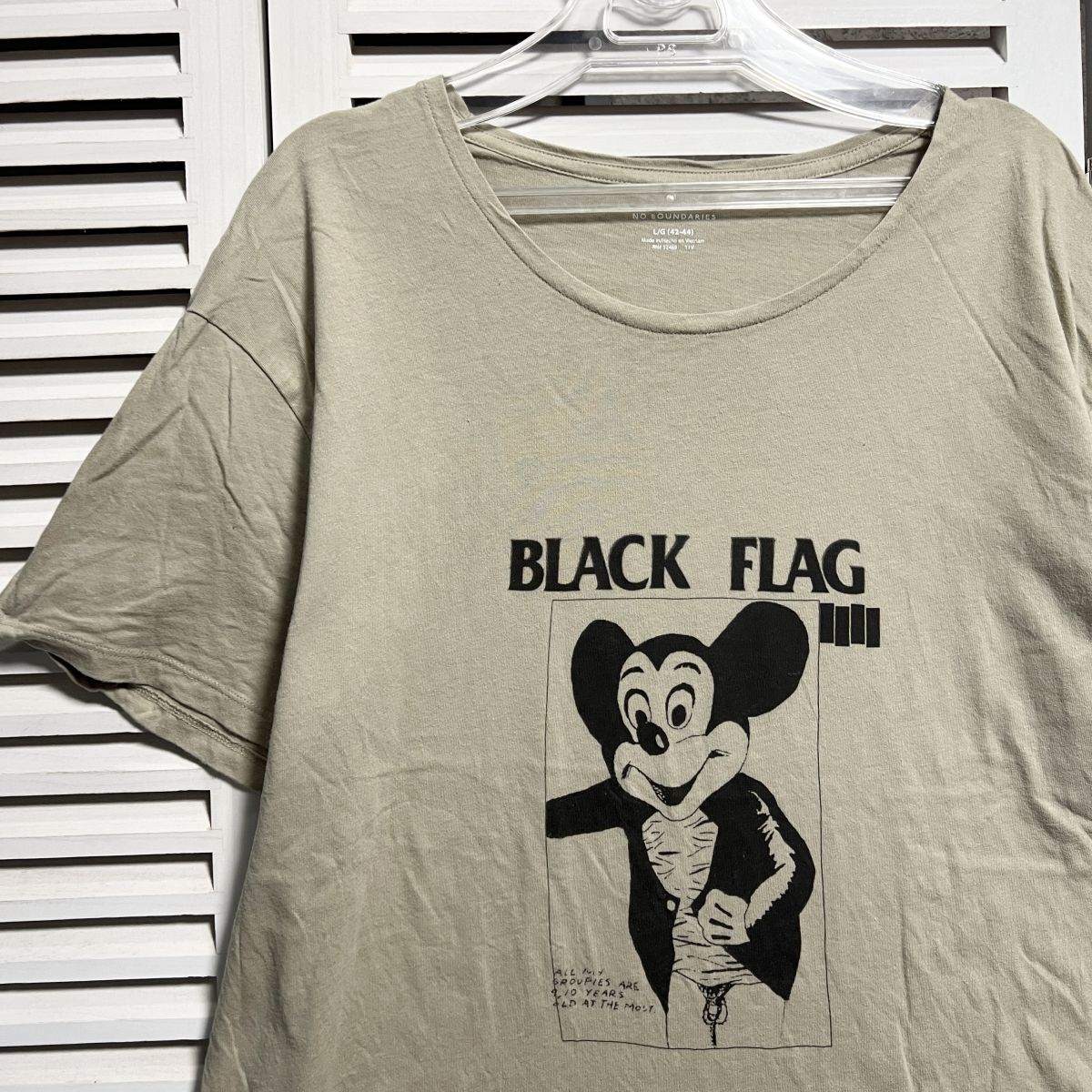 BLACK FLAG レア Tシャツ XL US ヴィンテージ ミッキーマウス シングル 