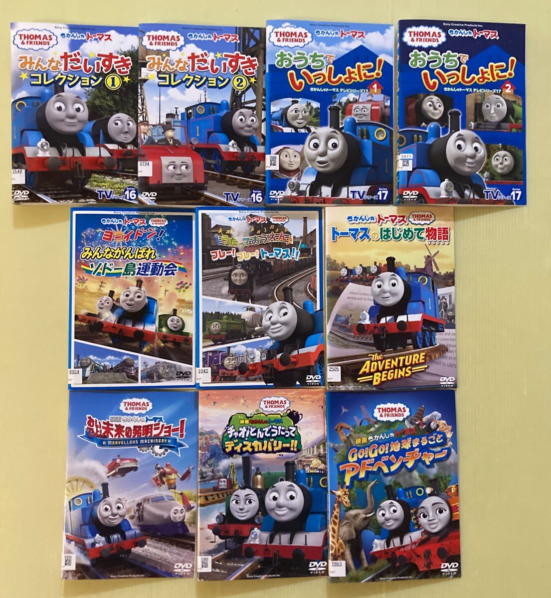 きかんしゃトーマス レンタル落ちDVD 16点セット ジャンク品 TV