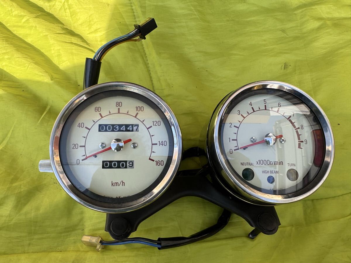 中古】SR400/SR500 スミスタイプ スピード タコメーターセット 走行