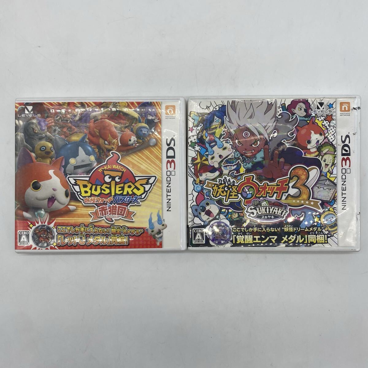 新品】☆3DS 妖怪ウォッチバスターズ 月兎組 赤猫団 白犬隊 ソフト