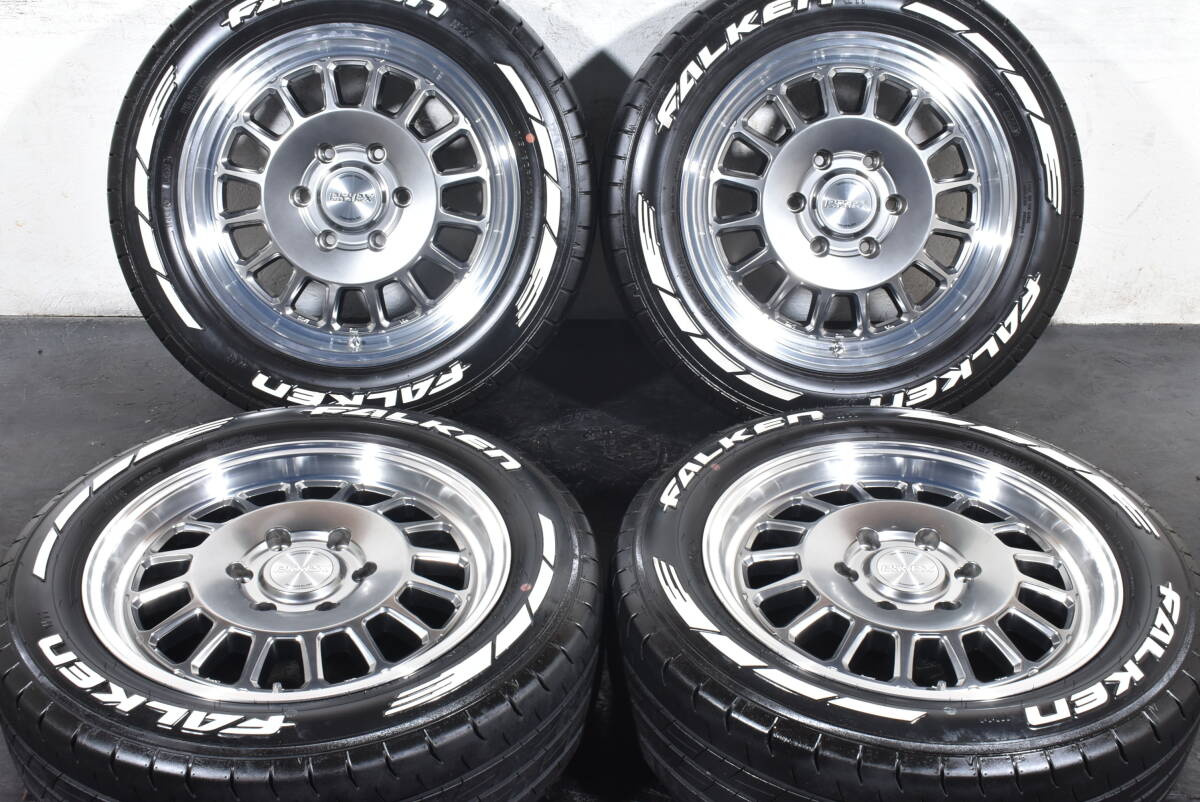 【ＣＲＳ・ＥＳＳＥＸ】FALKEN 215／60Ｒ17Ｃ・ハイエース №２５０ 目立った傷や汚れなし】CRS ESSEX EL-17Ver.Ⅰ ファルケンW11 215