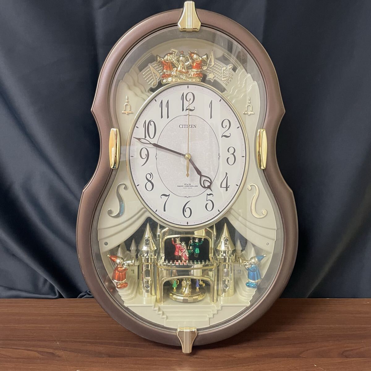 美品】 CITIZEN シチズン 電波掛時計 パルミューズコンチェルDX 4MN495