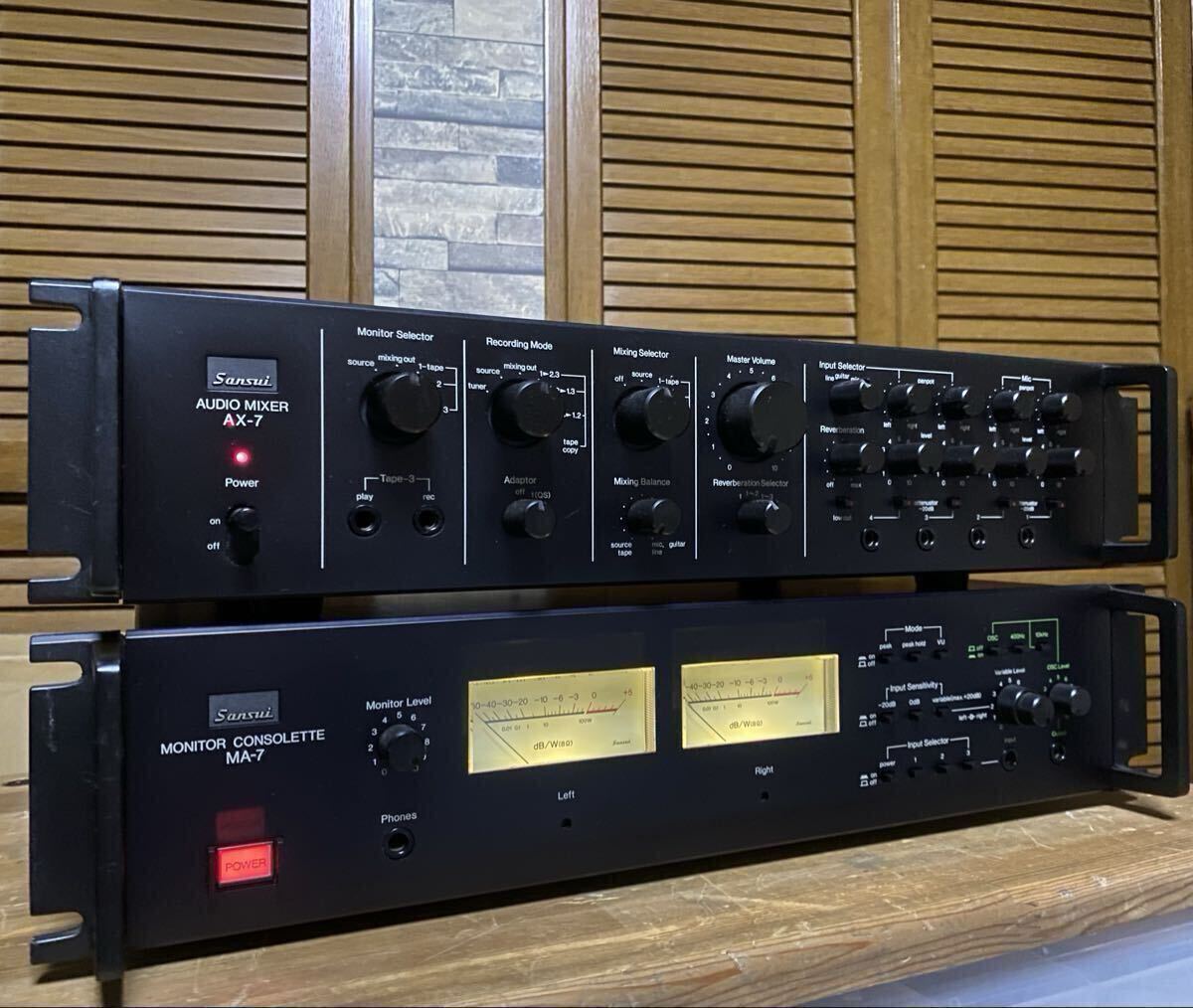 【希少品】Sansui MA-7 アンプ 通電確認済。 SANSUI技管・技術部所蔵品MA-7モニターコンソレット動作確認済の落札