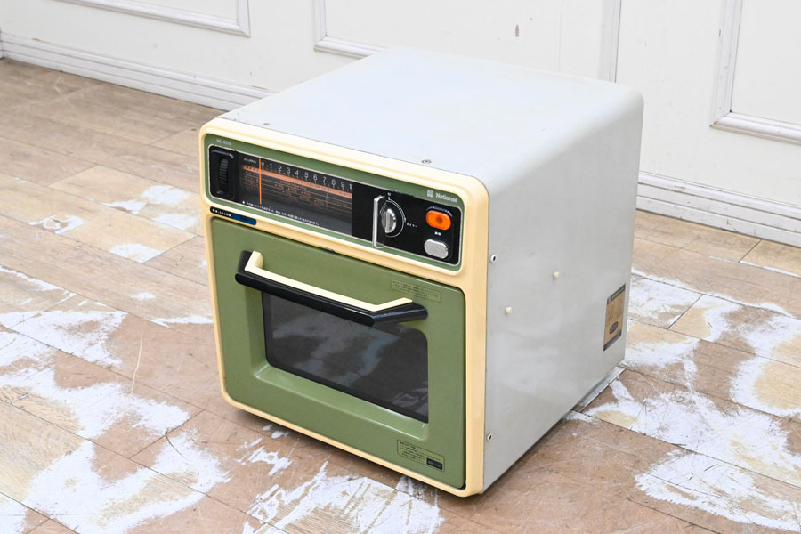 中古】希少 初期型 ナショナル 電子レンジ NE-4830 実働です。レトロ
