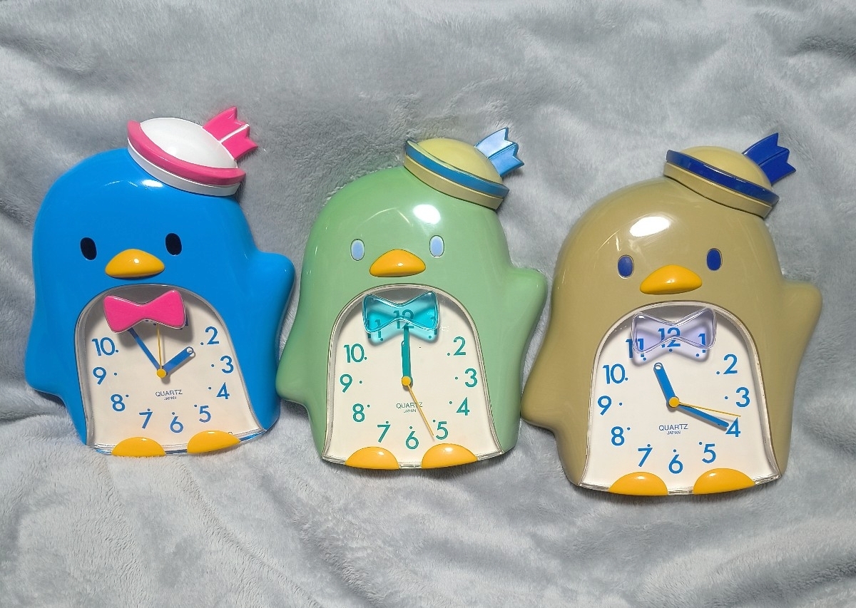 当時物 日本製 サンリオ タキシードサム ぬいぐるみ 二体セット 水色