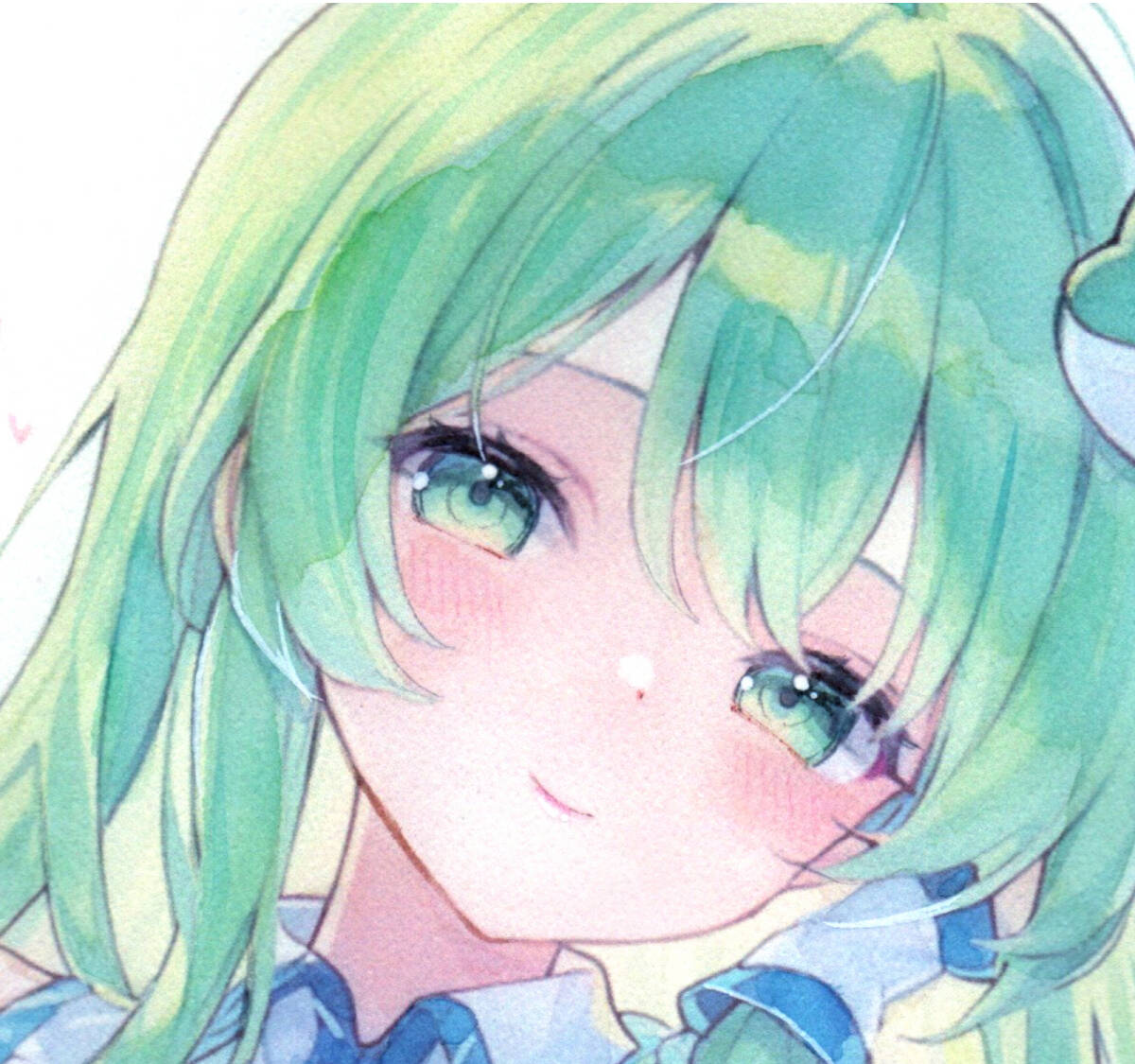 新品】【手描きイラスト】東方Project 東風谷早苗 下着姿1 A4ワトソン