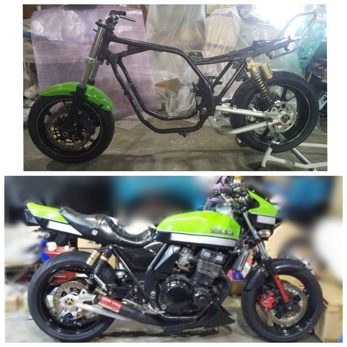 良品♪Kawasaki ZZR1100 D型 devil管 デビルマフラー GGマフラー