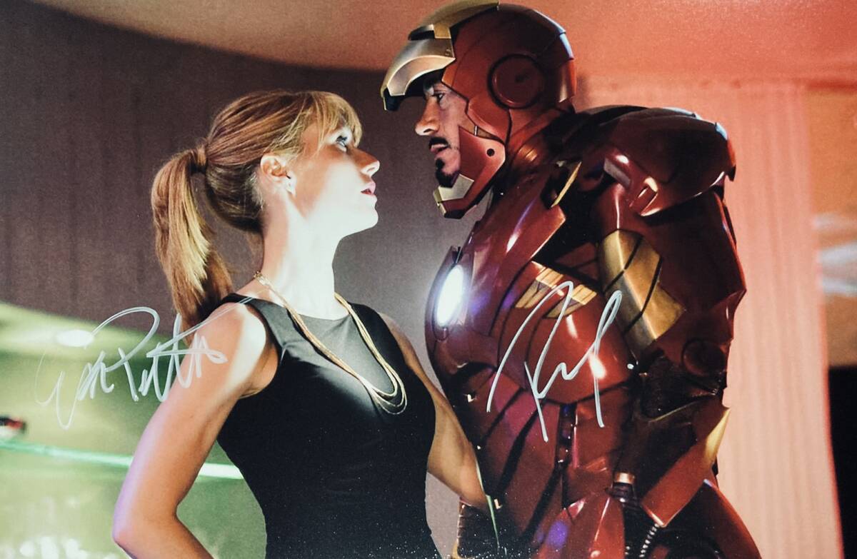 ロバート・ダウニー Jr ＆ グウィネス・パルトロー 直筆サイン入りフォト 映画アベンジャーズ グウィネス・パルトロー直筆サイン入り写真☆証明