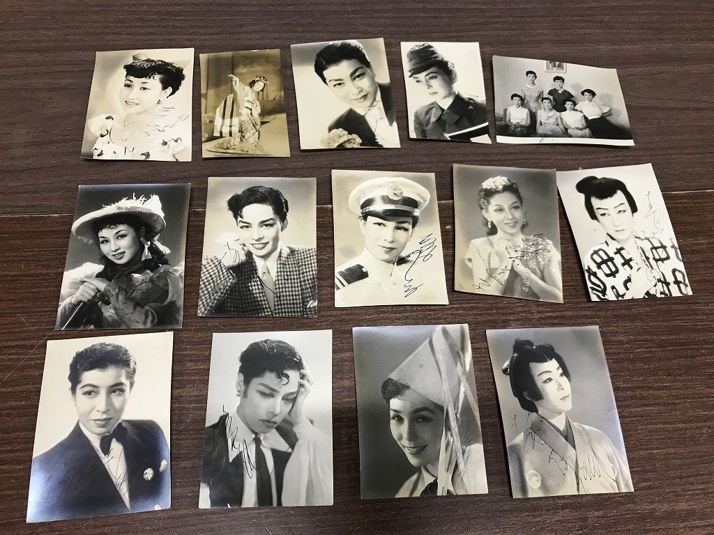 当時物/1950年代/直筆サイン入り/銀幕スター/松本錦四郎？/ブロマイド