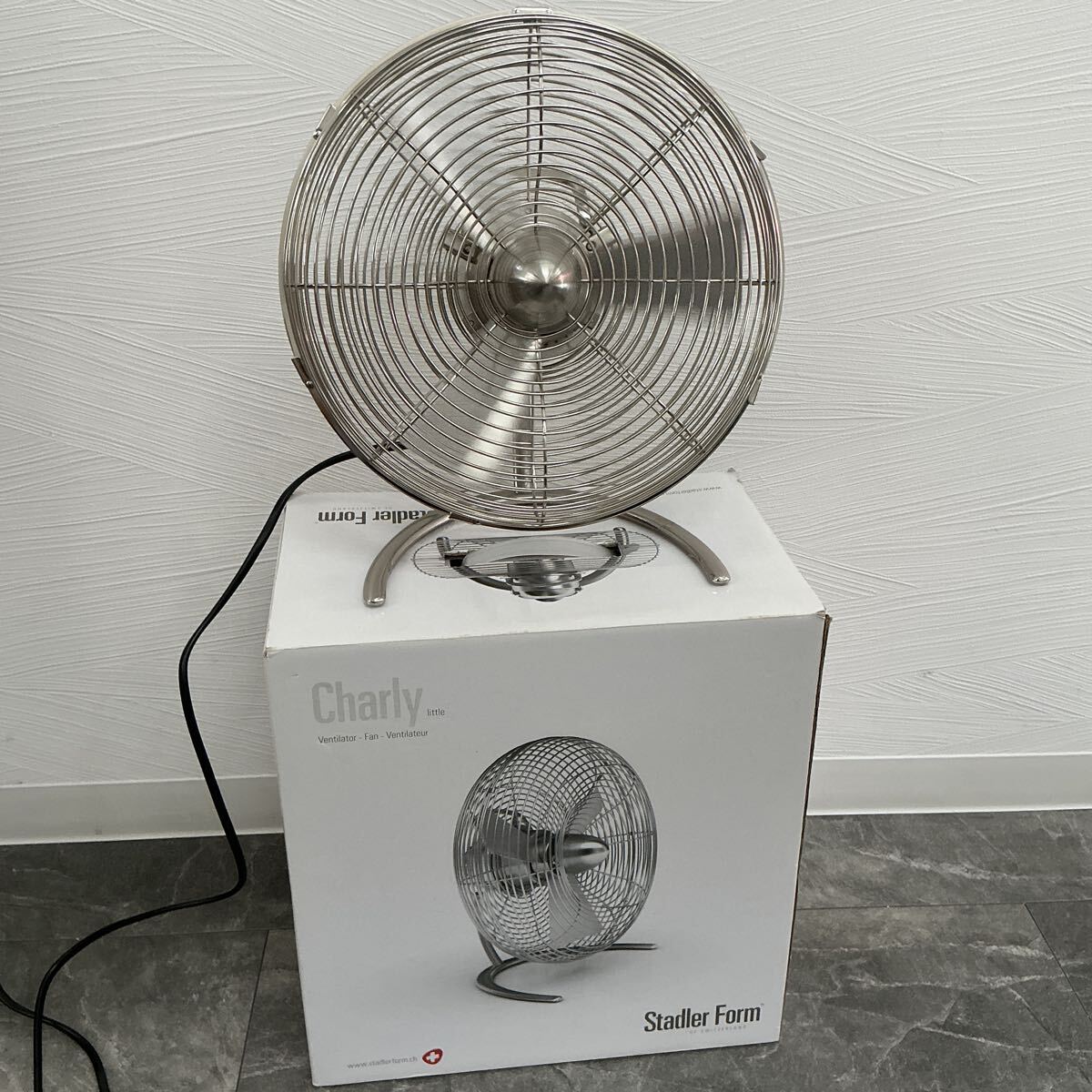 Stadler Form Q-fan ステンレスサーキュレーター/シルバー/デザイン