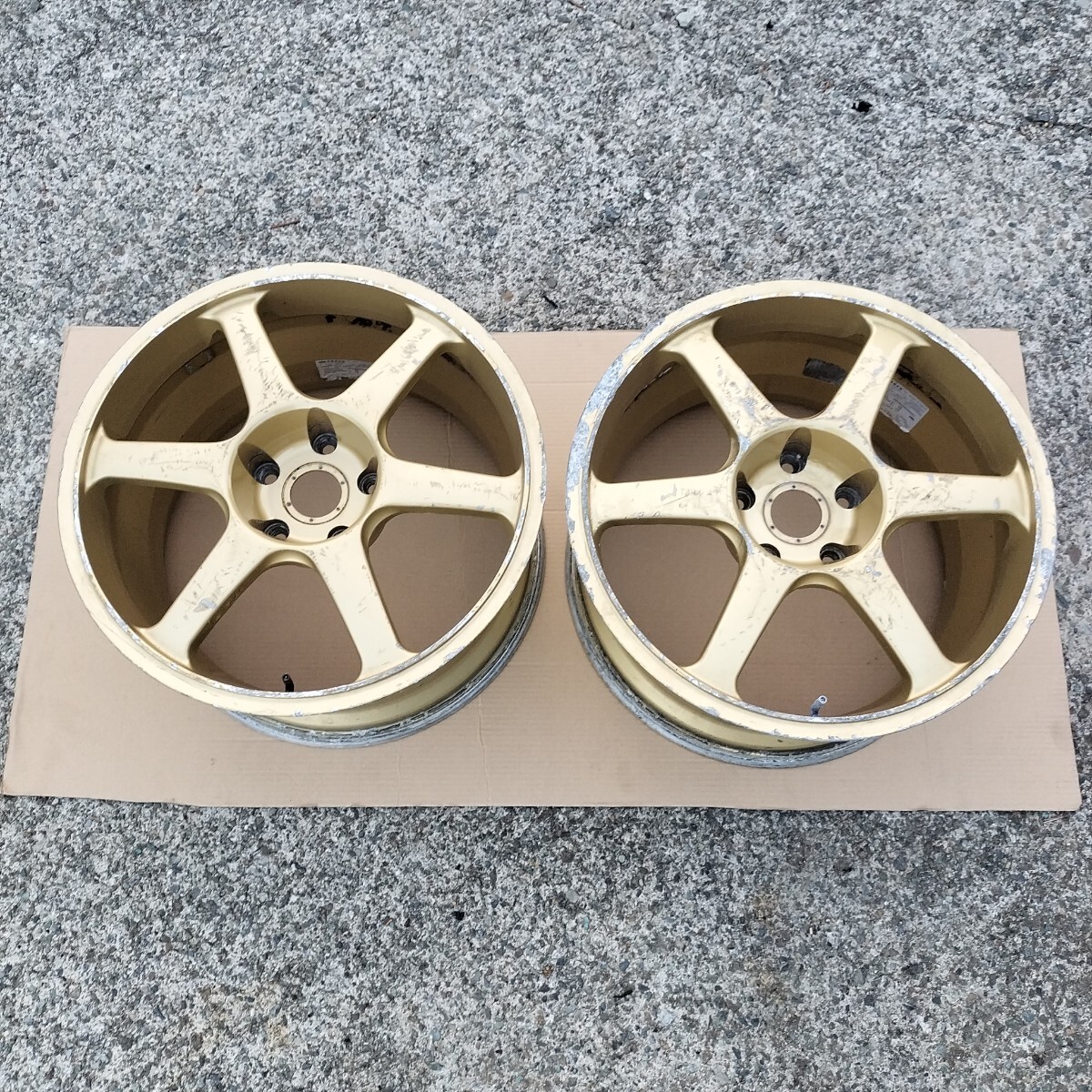 中古】タケチ レーシングハート 18インチ 10j オフセット0 深リム 鬼