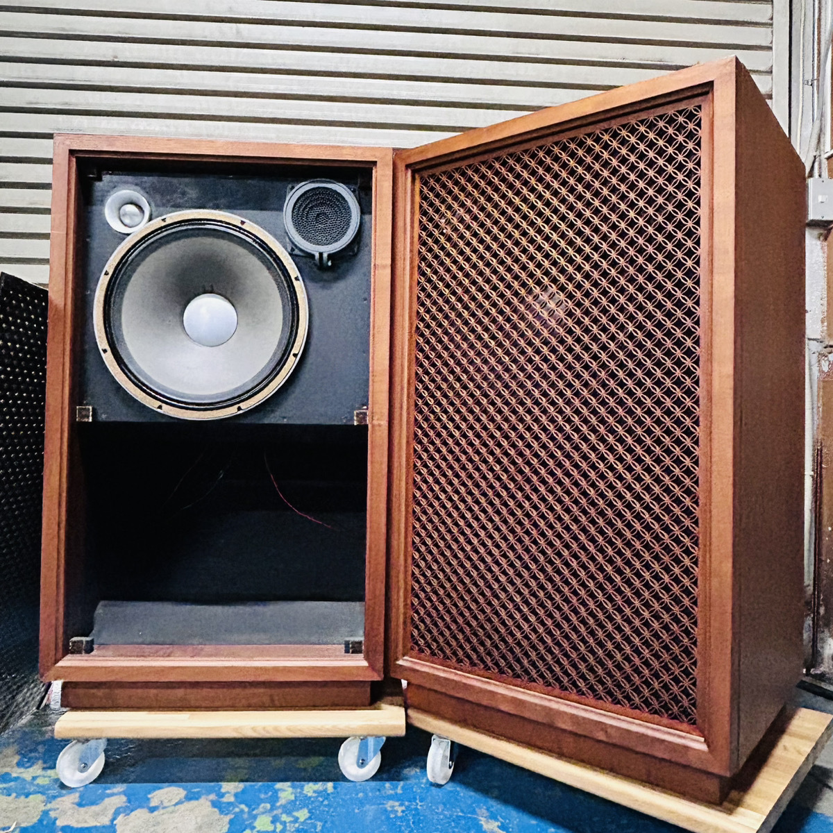 山水電気 S-E300 ペア☆Sansui 3ウエイ 3スピーカー システム レトロの