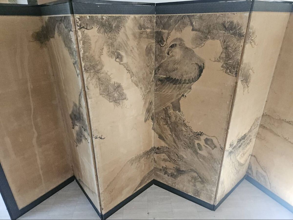 喜聞◇『群鯉図』1幅 古筆 古文書 古書 日本画 水墨画 魚画 江戸絵画