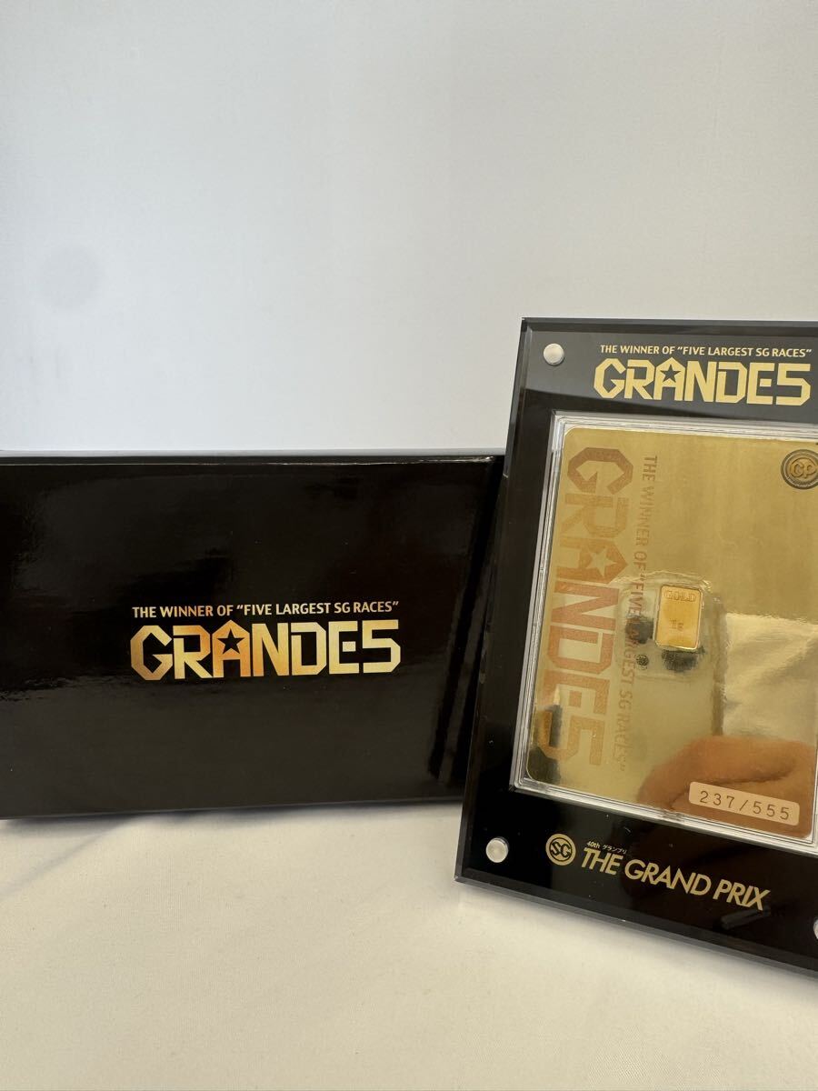 貨幣 【純金1g入りインゴットカード】GRANDE5 555