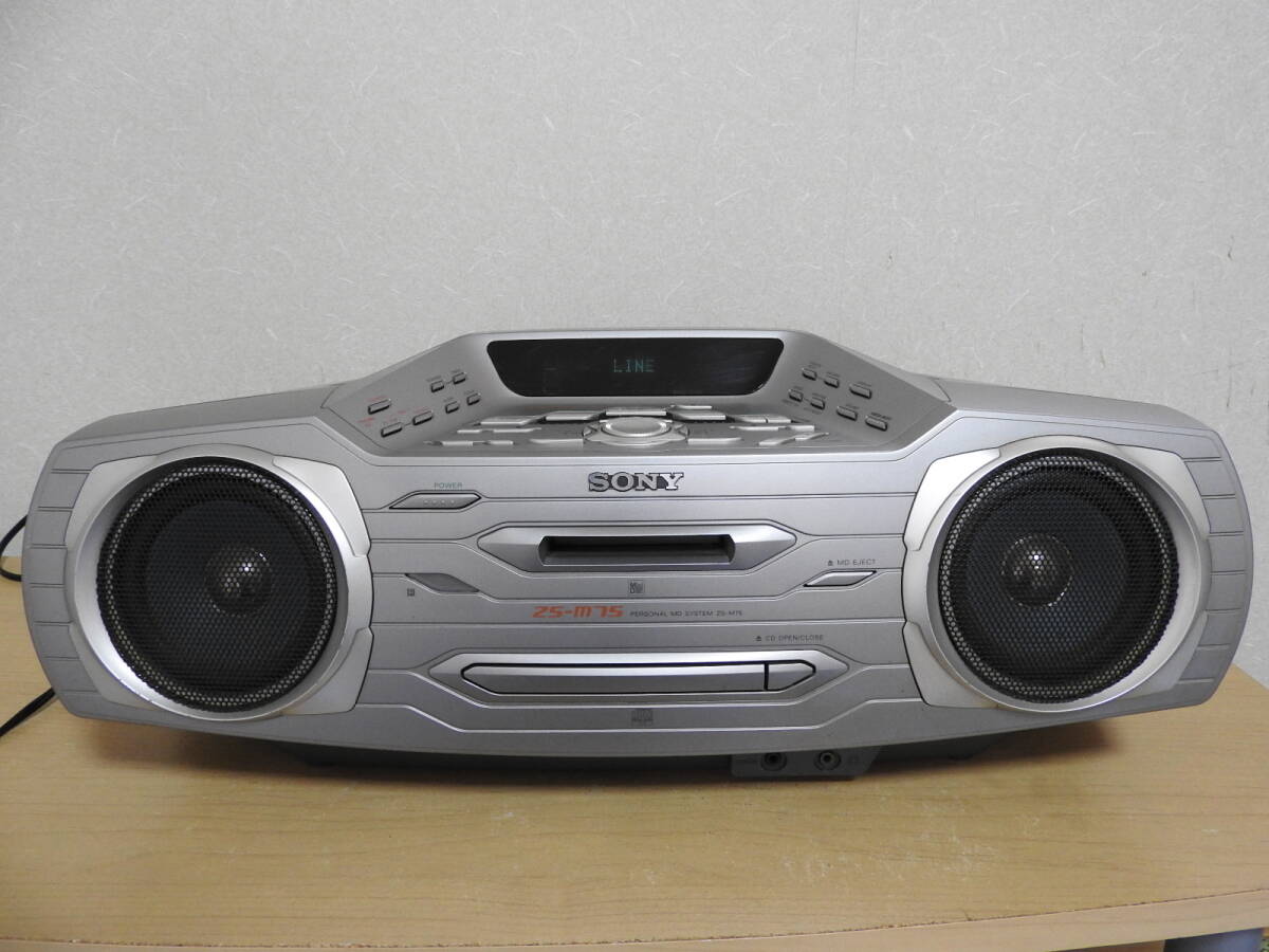 中古 SONY ソニー CD MDコンポ ZS-M35 パーソナルミニディスクシステム