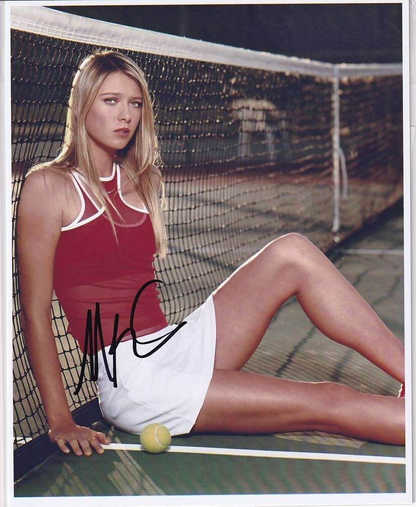 マリア・シャラポワ 直筆サイン入り写真 美人人気プロテニス選手