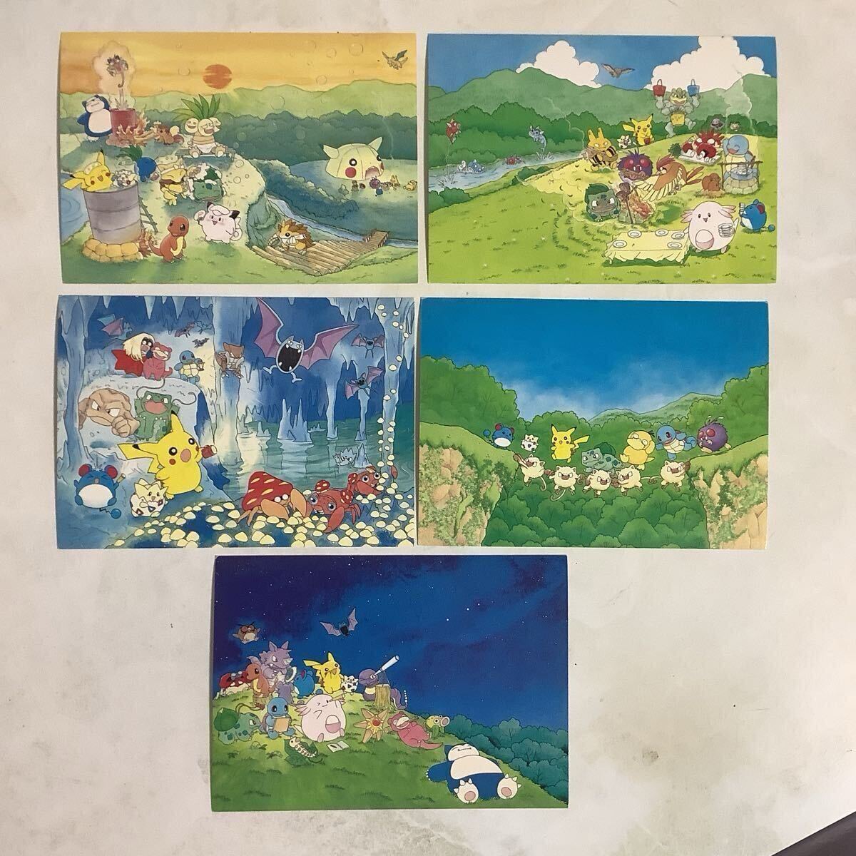 ポケモン ポストカード コダック マリル トゲピー ピカチュウ