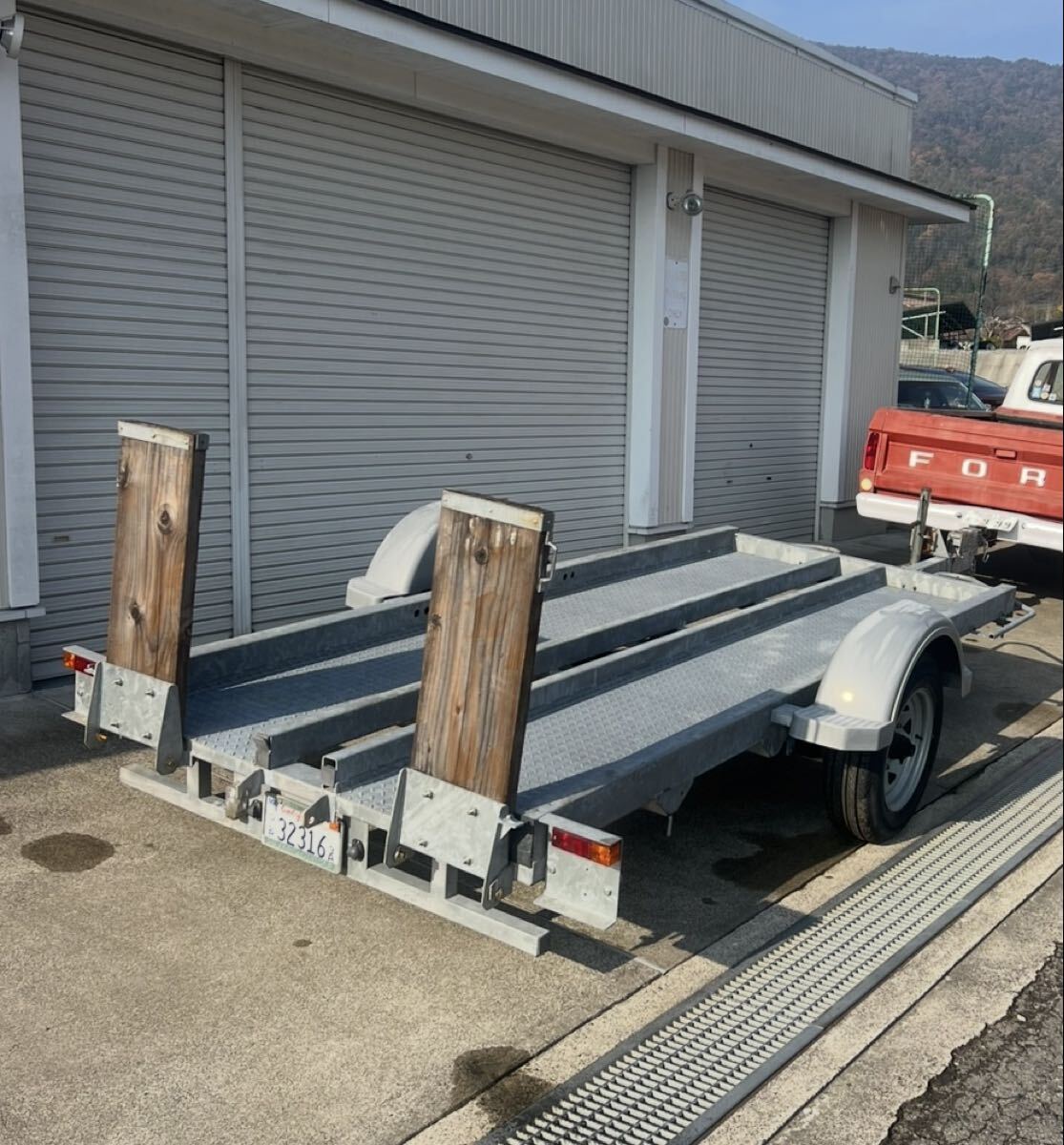 トレーラー コンバイントレーラー ボートトレーラー 牽引 運搬車 コンバイン 中古】福岡□ 中川 コンバイントレーラー NCB8000U 3トン 3t
