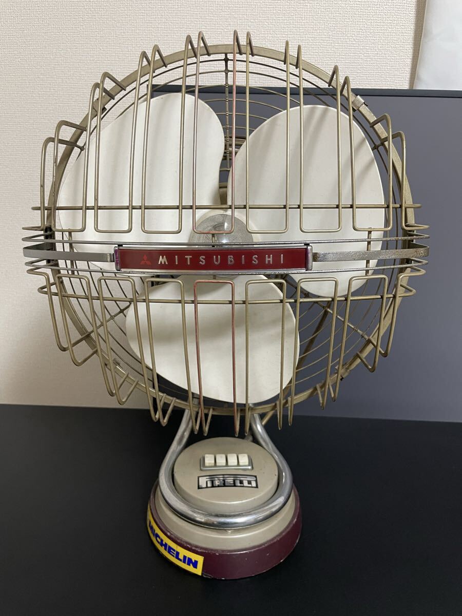 中古】昭和レトロ 扇風機 日本 アンティーク MITSUBISHI 三菱 ミツビシ