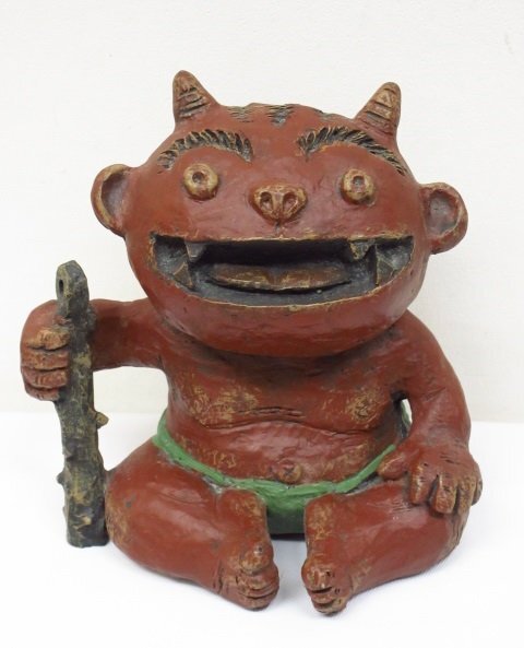 ◎◎ 鬼組♪セトクラフト/鬼の番長/特大 35cm鬼の置物3体セット